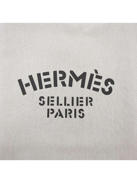 Hermes Aline Toile Chevron PM Toileche Blanc 2-Way Shoulder Backpack Beige main image 5